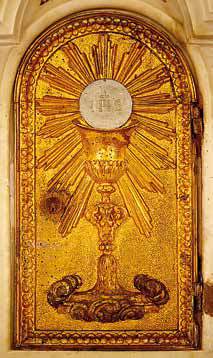La porticina del ciborio dell'altare maggiore